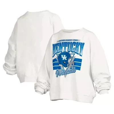 NCAA Kentucky Wildcats Janice Retro Logo Oversized Pullover Sweatshirt