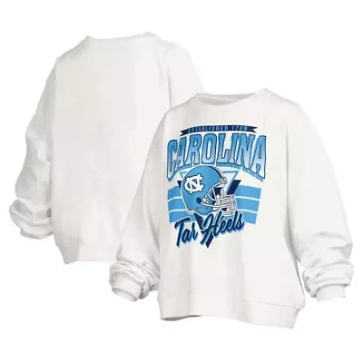 NCAA North Carolina Tar Heels Janice Retro Logo Oversized Pullover Sweatshirt
