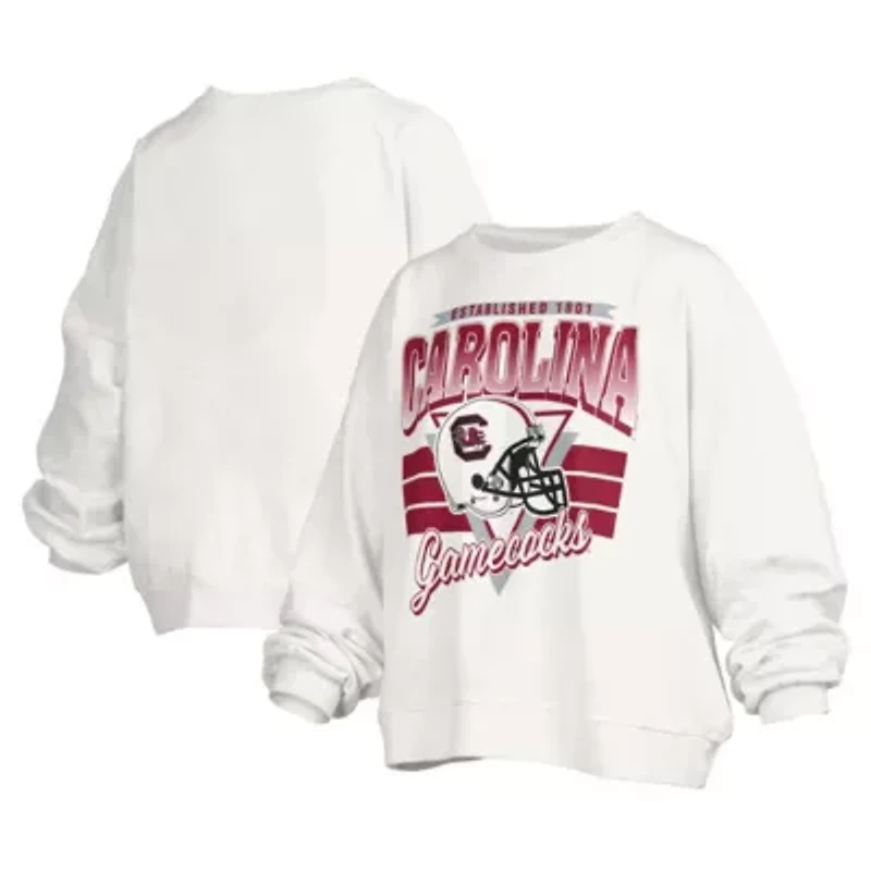 NCAA South Carolina Gamecocks Janice Retro Logo Oversized Pullover Sweatshirt