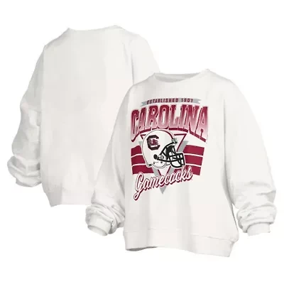 NCAA South Carolina Gamecocks Janice Retro Logo Oversized Pullover Sweatshirt