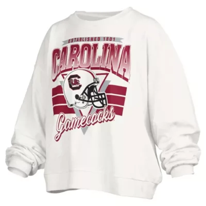 NCAA South Carolina Gamecocks Janice Retro Logo Oversized Pullover Sweatshirt