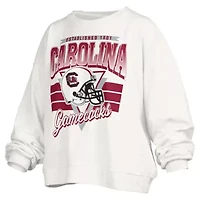 NCAA South Carolina Gamecocks Janice Retro Logo Oversized Pullover Sweatshirt