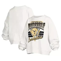 NCAA Vanderbilt Commodores Janice Retro Logo Oversized Pullover Sweatshirt