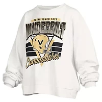 NCAA Vanderbilt Commodores Janice Retro Logo Oversized Pullover Sweatshirt