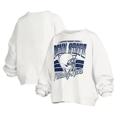 NCAA Penn State Nittany Lions Janice Retro Logo Oversized Pullover Sweatshirt