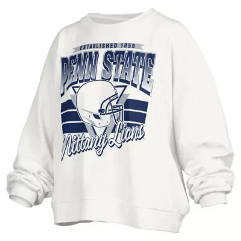 NCAA Penn State Nittany Lions Janice Retro Logo Oversized Pullover Sweatshirt