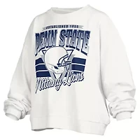 NCAA Penn State Nittany Lions Janice Retro Logo Oversized Pullover Sweatshirt