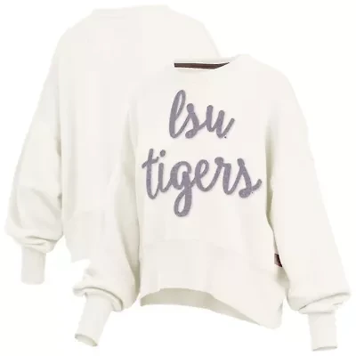 NCAA LSU Tigers Chelsea Oversized Pullover Sweatshirt