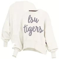 NCAA LSU Tigers Chelsea Oversized Pullover Sweatshirt