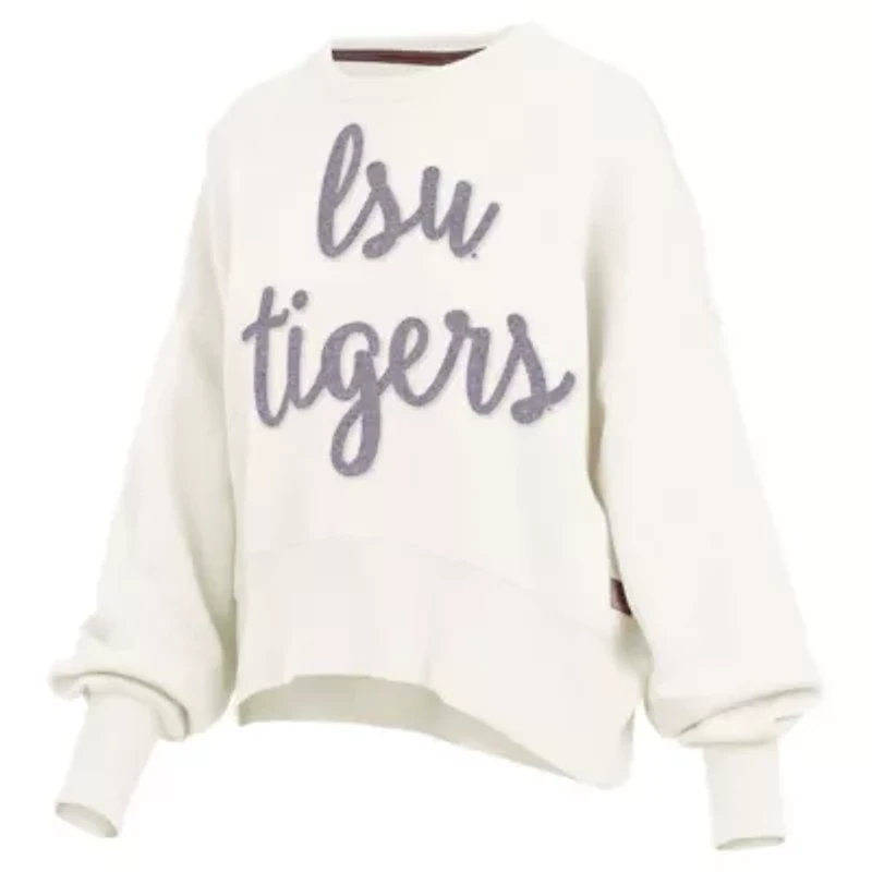 NCAA LSU Tigers Chelsea Oversized Pullover Sweatshirt
