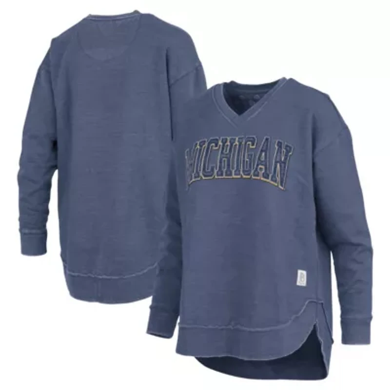 NCAA Michigan Wolverines Westin Poncho V-Neck Pullover Sweatshirt