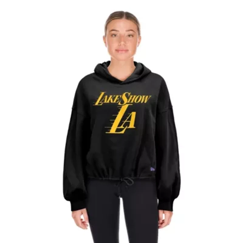 NBA Los Angeles Lakers 2024/25 City Edition Cropped Pullover Hoodie