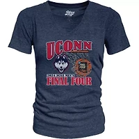Connecticut Huskies NCAA UConn 2024 Basketball Tournament March Madness Final Four Tri-Blend V-Neck T-Shirt