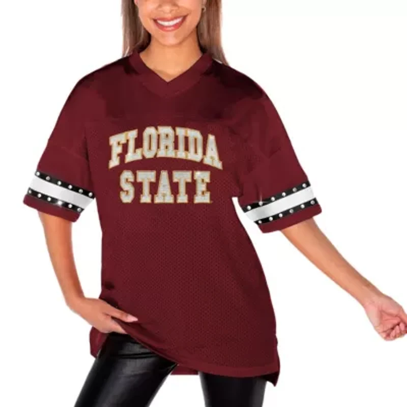 NCAA Florida State Seminoles Until Kickoff Rhinestone Fashion T-Shirt