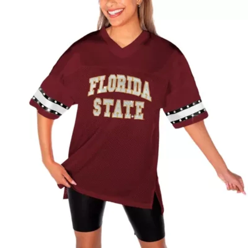 NCAA Florida State Seminoles Until Kickoff Rhinestone Fashion T-Shirt