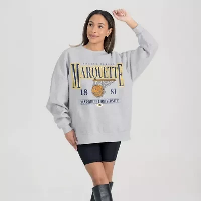 NCAA Marquette Golden Eagles Basketball Premium Fleece Drop Pullover Sweatshirt