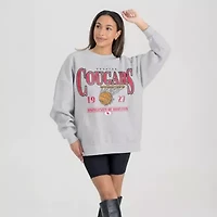 NCAA Houston Cougars Basketball Premium Fleece Drop Pullover Sweatshirt
