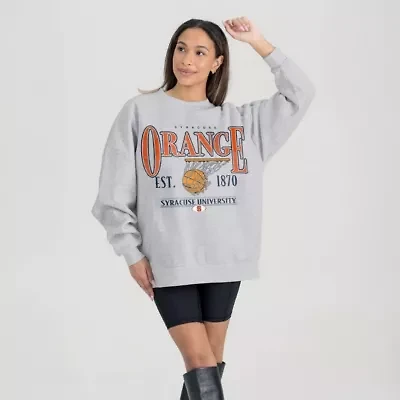 Syracuse Orange NCAA Basketball Premium Fleece Drop Pullover Sweatshirt