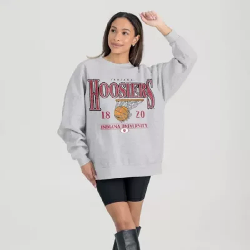 NCAA Indiana Hoosiers Basketball Premium Fleece Drop Pullover Sweatshirt