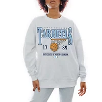 NCAA North Carolina Tar Heels Basketball Premium Fleece Drop Pullover Sweatshirt