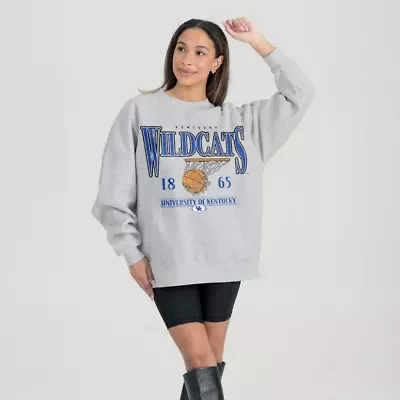 NCAA Kentucky Wildcats Basketball Premium Fleece Drop Pullover Sweatshirt
