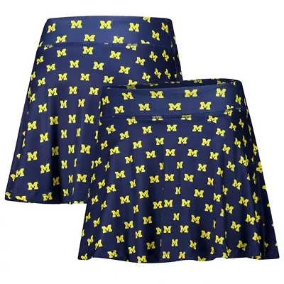 NCAA Michigan Wolverines Allover Print Flowy Skort