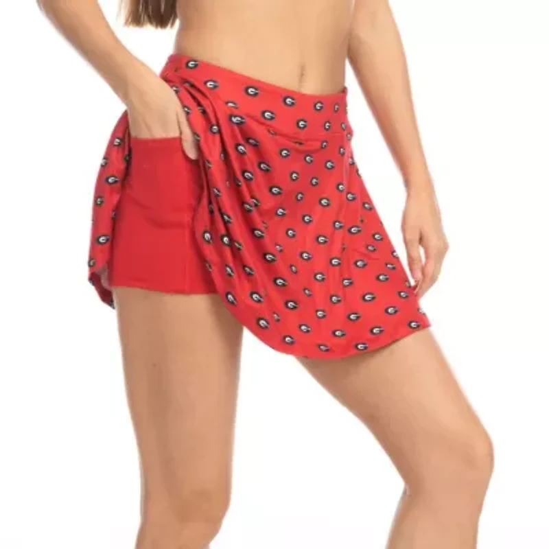 NCAA Georgia Bulldogs Allover Print Flowy Skort