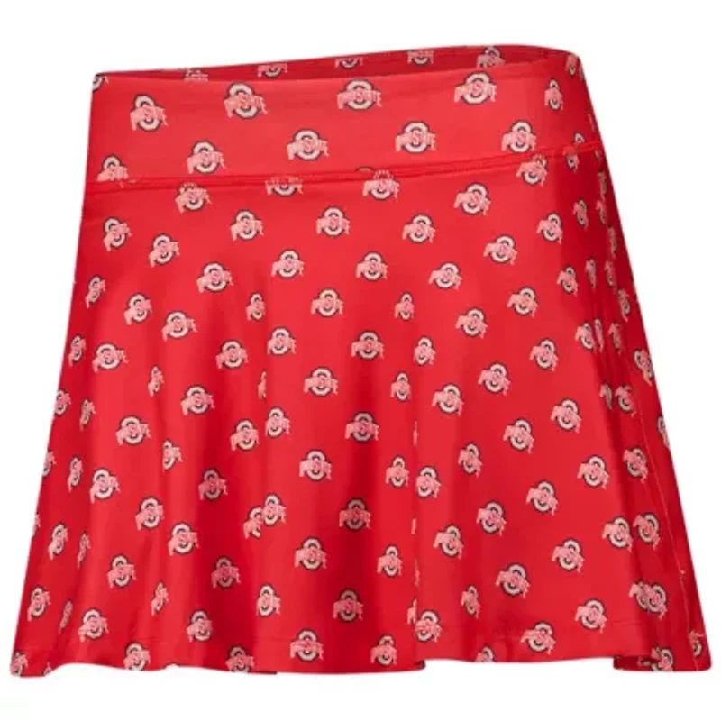 NCAA Ohio State Buckeyes Allover Print Flowy Skort