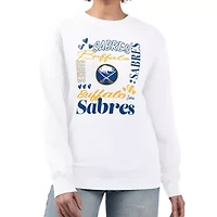 NHL Buffalo Sabres Collage Graphic Fleece Long Sleeve Pullover Sweatshirt