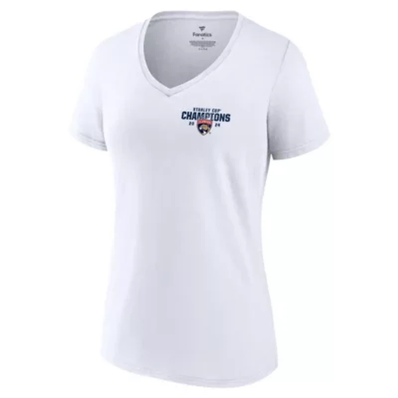 NHL Fanatics Florida Panthers 2024 Stanley Cup s Jersey Roster V-Neck T-Shirt