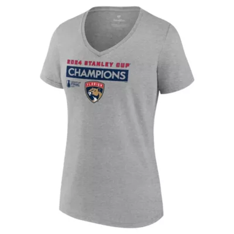 NHL Fanatics Florida Panthers 2024 Stanley Cup s Roster V-Neck T-Shirt