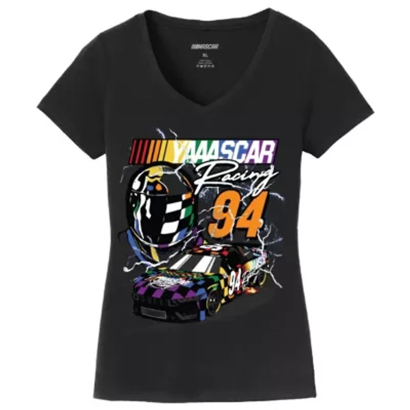 NASCAR YAAASCAR Pride V-Neck T-Shirt
