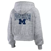 NCAA Michigan Wolverines Wear Speckle Double-Hit Raglan Full-Zip Hoodie