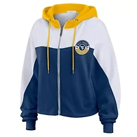 NCAA West Virginia Mountaineers Color-Block Full-Zip Hoodie