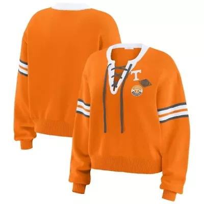 NCAA Tennessee Volunteers Lace-Up Pullover Sweater
