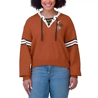 NCAA Texas Longhorns Lace-Up Pullover Sweater