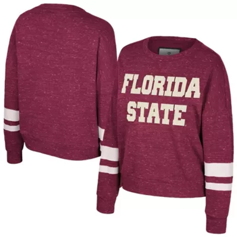 NCAA Florida State Seminoles Lost City Speckle Pullover Sweatshirt