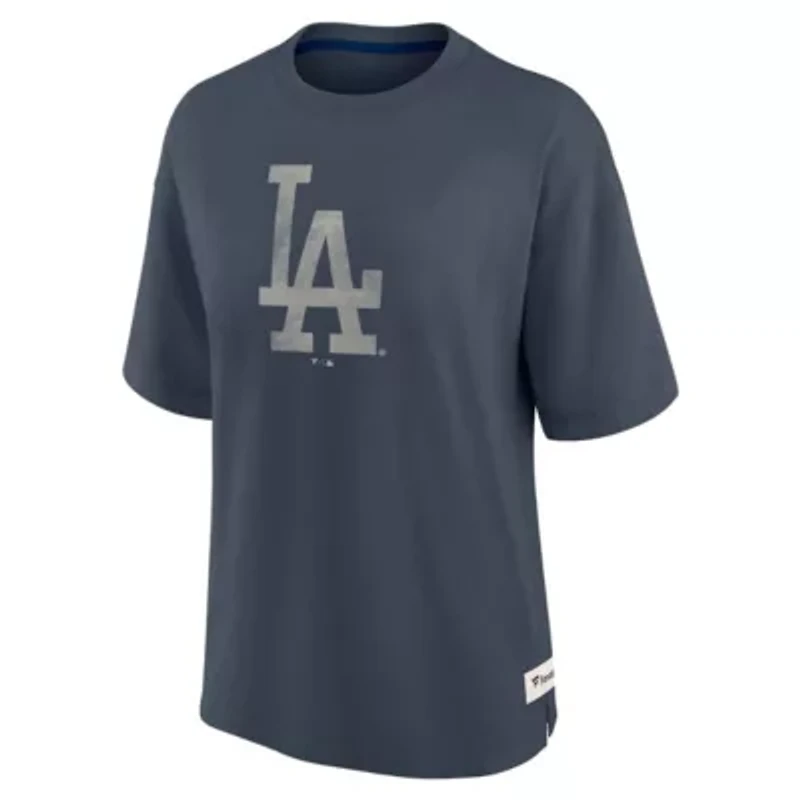 MLB Fanatics Los Angeles Dodgers Oversized Elements Raw Edge Future Ground T-Shirt