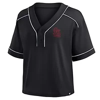 MLB Fanatics St. Louis Cardinals Oversized Champ Game Cropped V-Neck T-Shirt