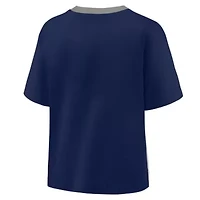 MLB Fanatics New York Yankees Oversized Race To Win V-Neck T-Shirt