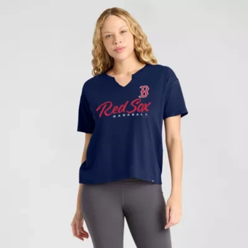 Boston Red Sox MLB Fanatics Fan Fave Stadium Slub Boxy T-Shirt