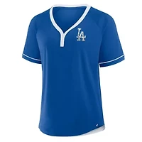 MLB Fanatics Los Angeles Dodgers League Diva Star Raglan V-Neck T-Shirt
