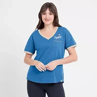 MLB Fanatics Los Angeles Dodgers Binge Worthy Stadium Slub V-Neck T-Shirt