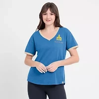 MLB Fanatics Seattle Mariners Binge Worthy Stadium Slub V-Neck T-Shirt