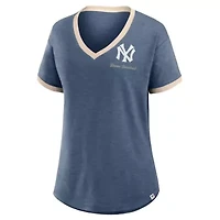 MLB Fanatics New York Yankees Binge Worthy Stadium Slub V-Neck T-Shirt