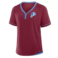 MLB Fanatics Philadelphia Phillies Cooperstown Collection League Diva V-Neck T-Shirt