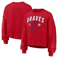 MLB Nike Atlanta Braves Oversized High Hip Pullover Sweatshirt