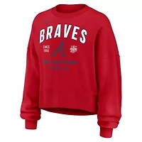 MLB Nike Atlanta Braves Oversized High Hip Pullover Sweatshirt