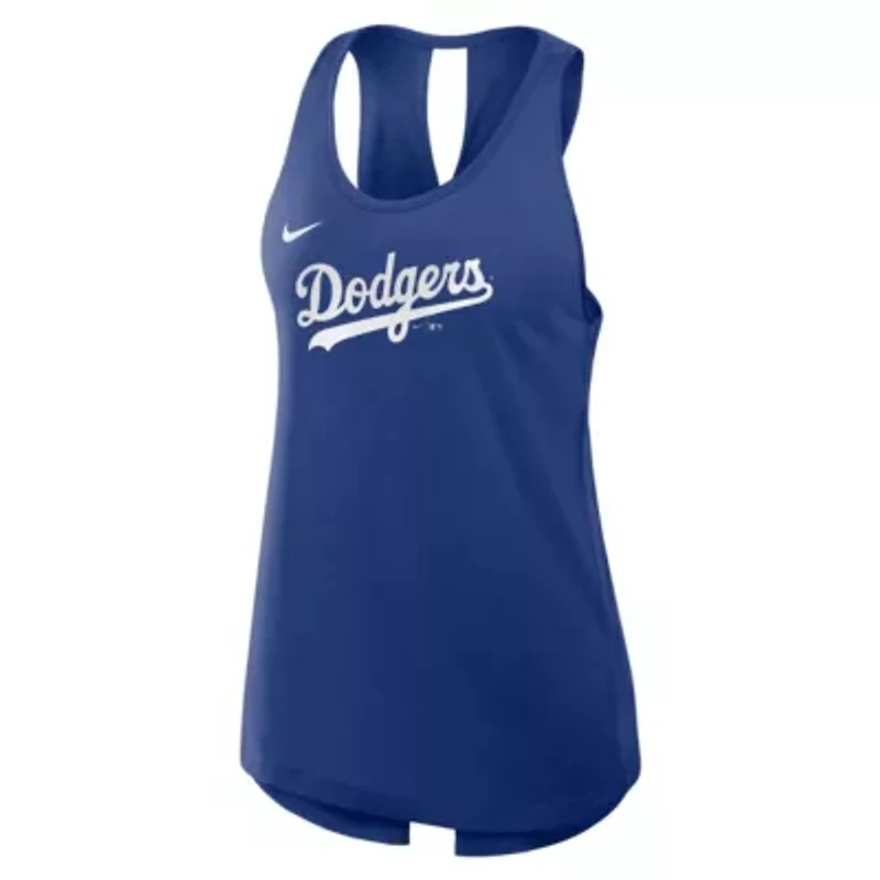 MLB Nike Los Angeles Dodgers Crisscross Dri-FIT Tank Top