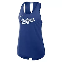 MLB Nike Los Angeles Dodgers Crisscross Dri-FIT Tank Top